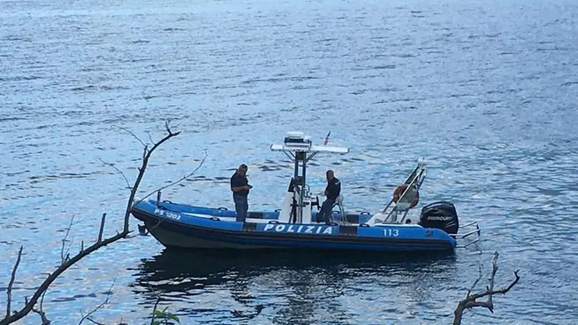 Le ricerche nella acque del Garda a Tremosine