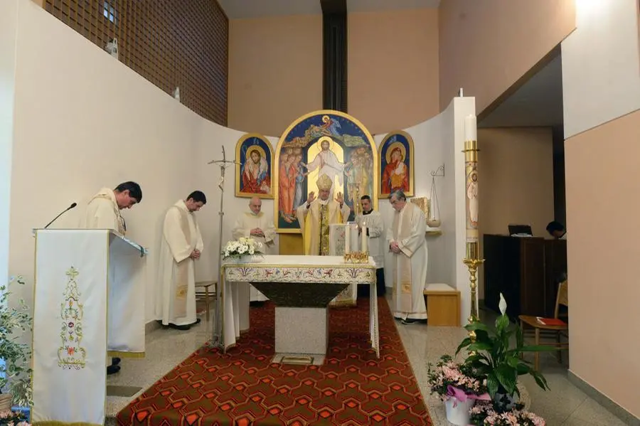 La Messa di Pasqua in Poliambulanza