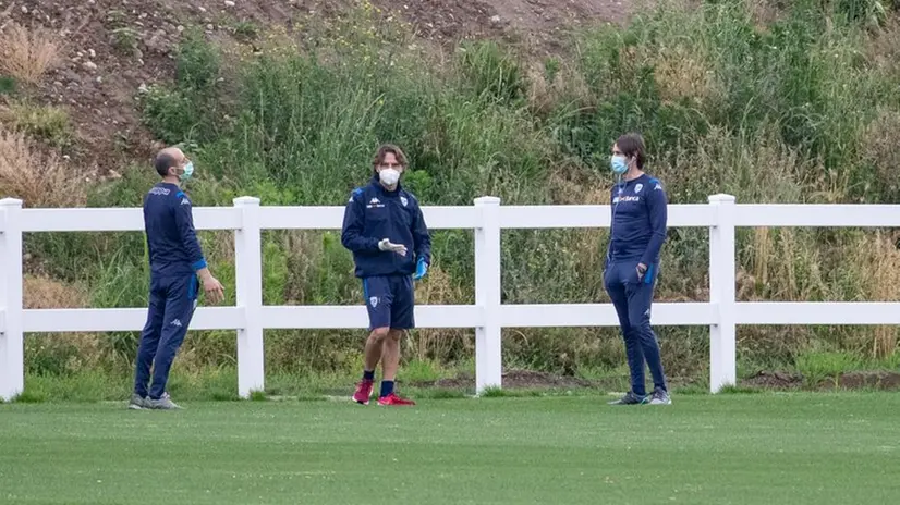 Il Brescia si allena a Torbole