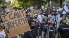Proteste anti-razzismo nelle strade di Atlanta nei giorni scorsi - Foto Epa/Eric S. Lesser
