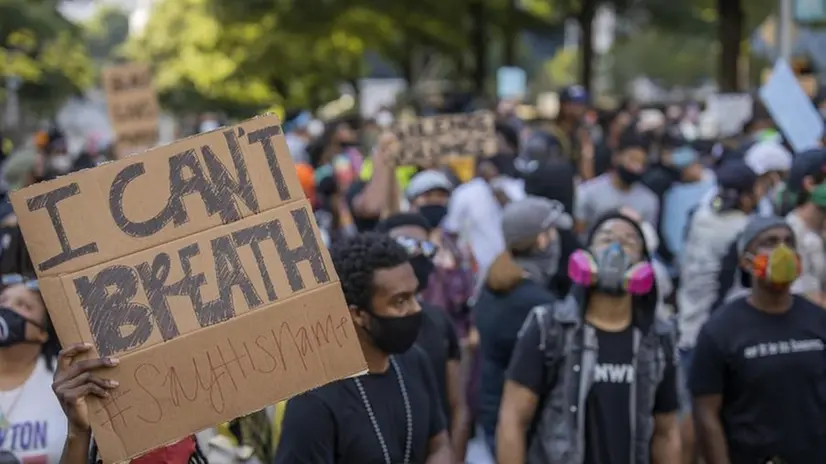Proteste anti-razzismo nelle strade di Atlanta nei giorni scorsi - Foto Epa/Eric S. Lesser