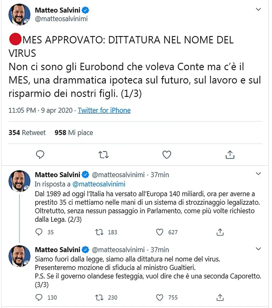 Lo scontro politico