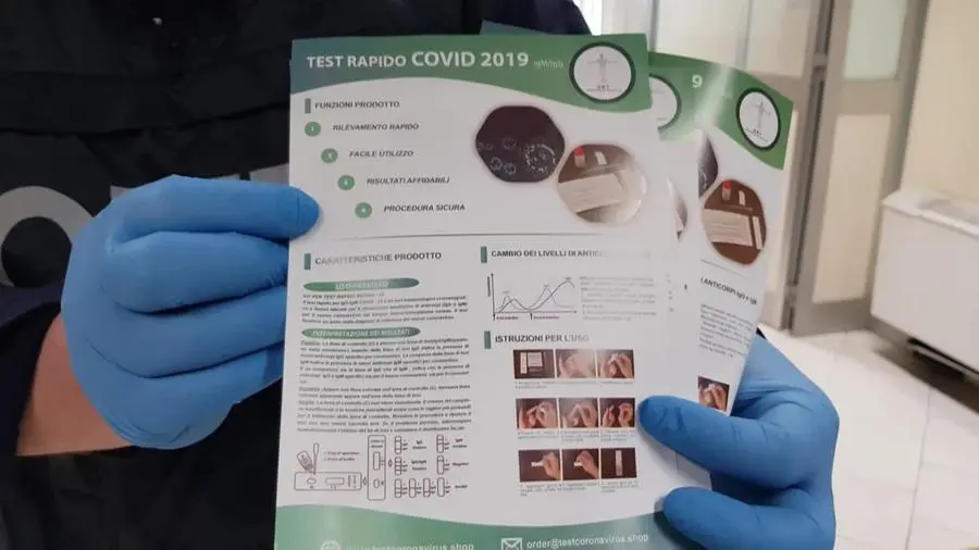 Coronavirus, sequestrati kit illegali per il Covid-19