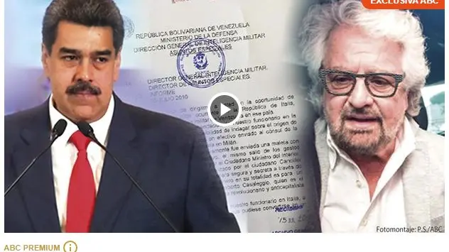 Il quotidiano spagnolo Abc pubblica la notizia del finanziamento di Maduro all'M5S - © www.giornaledibrescia.it