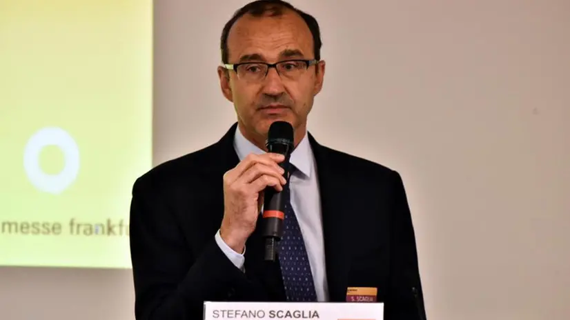 Il presidente di Confindustria Bergamo, Stefano Scaglia - Foto Ansa/Magni © www.giornaledibrescia.it