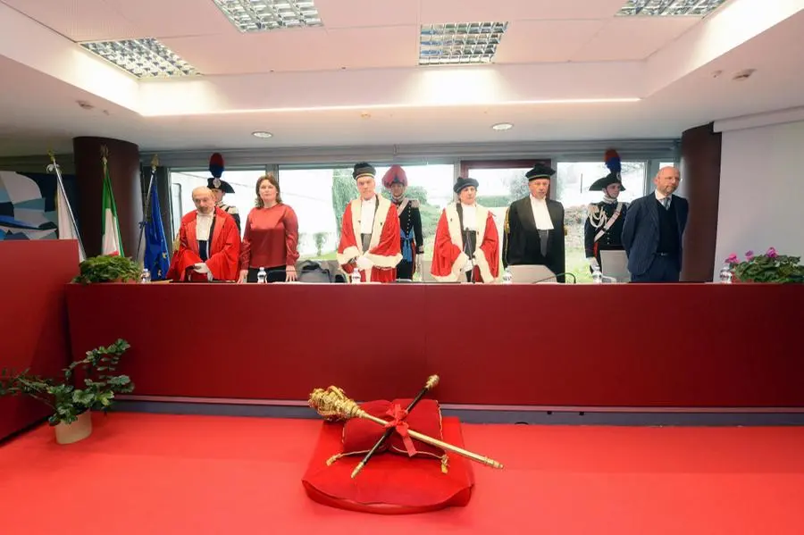 Inaugurazione dell'anno giudiziario in tribunale a Brescia
