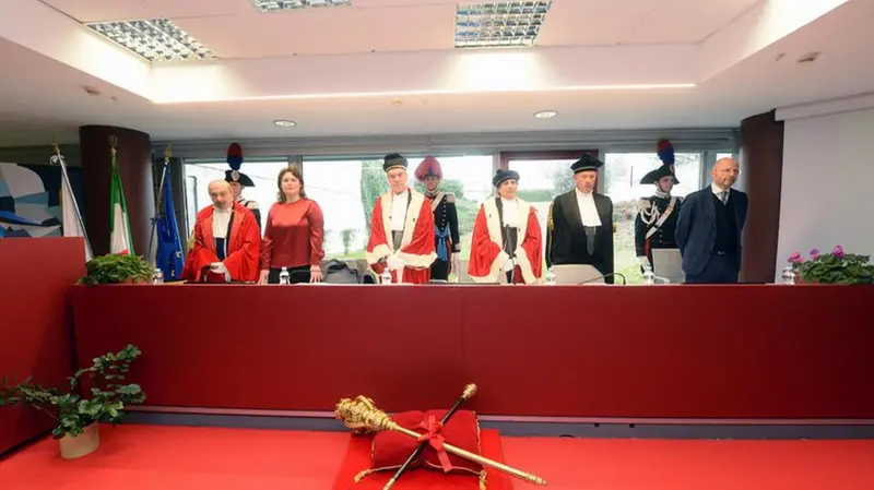 Inaugurazione dell'anno giudiziario in tribunale a Brescia