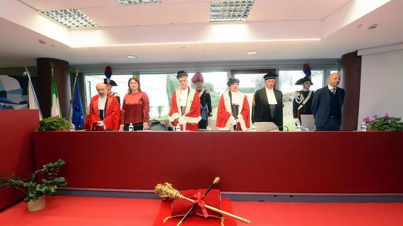 Inaugurazione dell'anno giudiziario in tribunale a Brescia