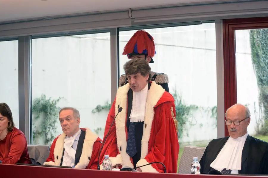 Inaugurazione dell'anno giudiziario in tribunale a Brescia