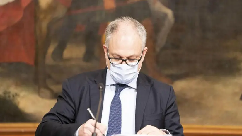 Il ministro dell'economia Roberto Gualtieri - Foto Ansa/Ufficio stampa Palazzo Chigi