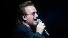 Bono Vox, frontman degli U2 - Foto Adnkronos