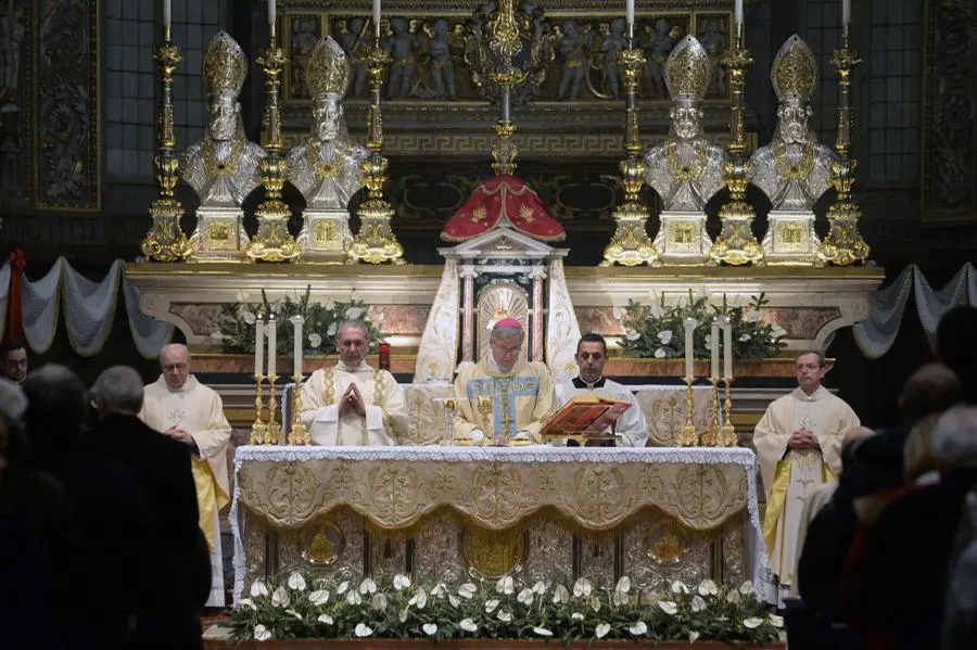 La celebrazione nella basilica delle Grazie