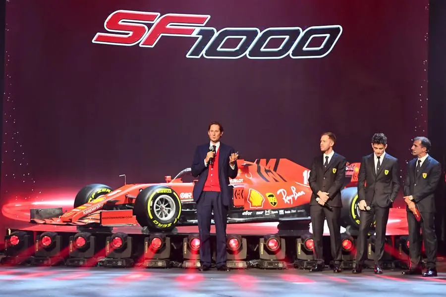 La presentazione del nuovo modello della Ferrari