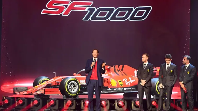 La presentazione del nuovo modello della Ferrari