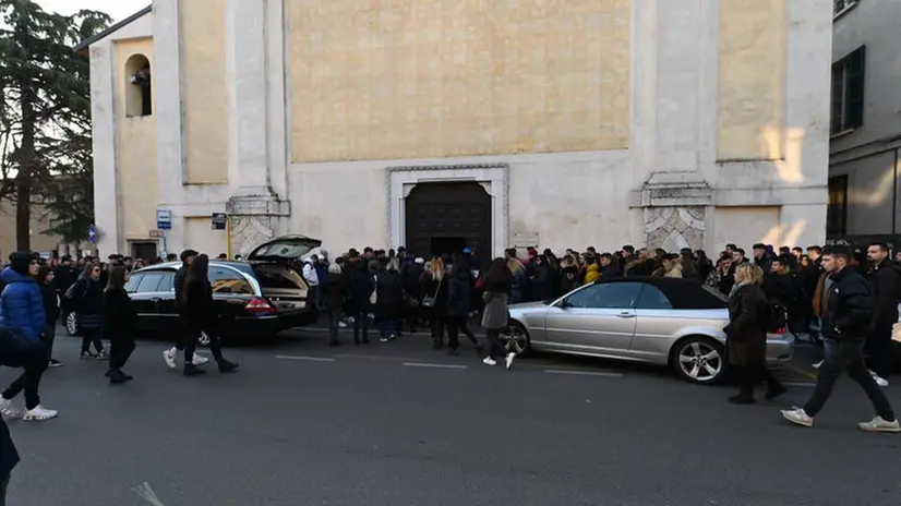 Il funerale di Marcello Marin, a Gavardo