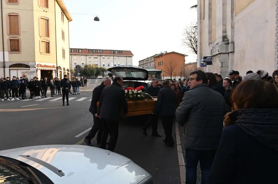 Il funerale di Marcello Marin, a Gavardo