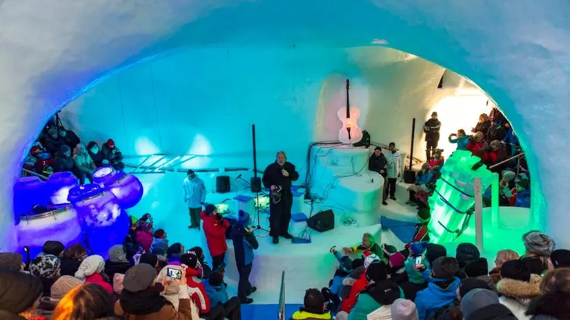Il concerto della Bandabardò all'Ice Music Festival
