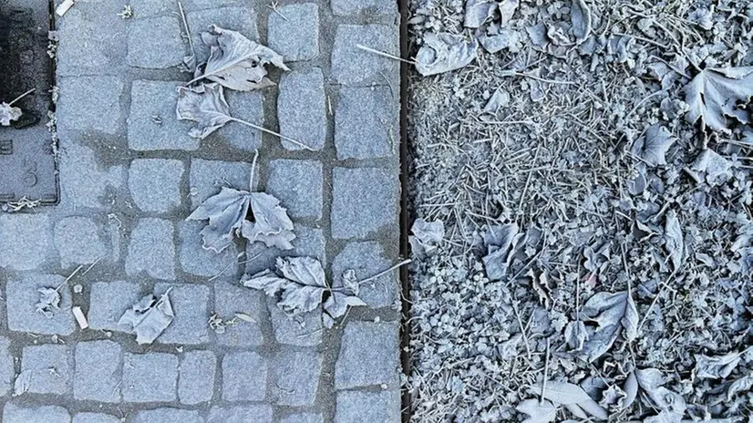 Neve chimica e galaverna in città