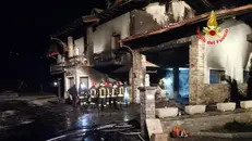 Incendio a Malonno