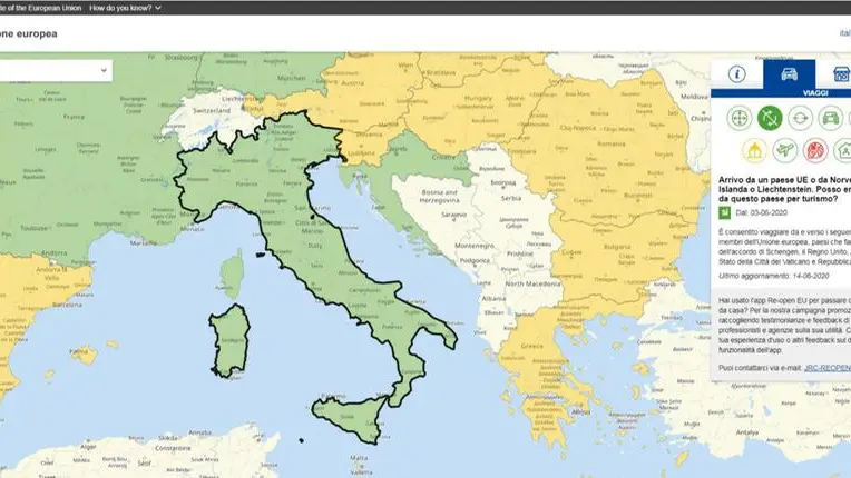 La mappa interattiva di Re-open Eu