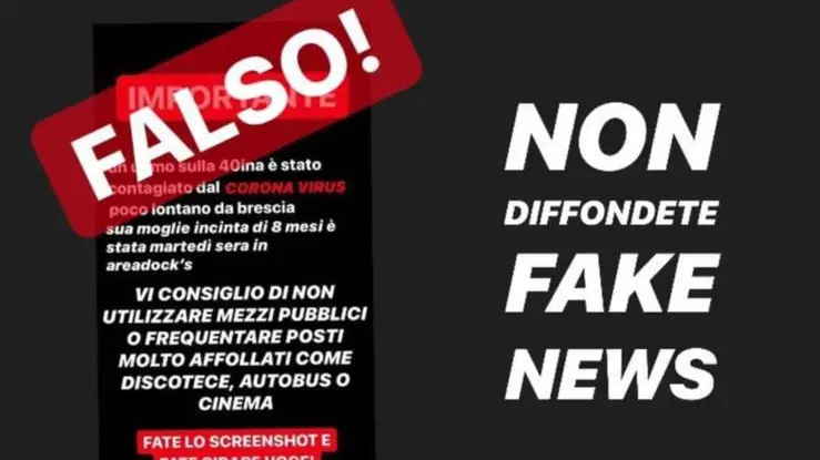 Uno screenshot che circola sugli smartphone