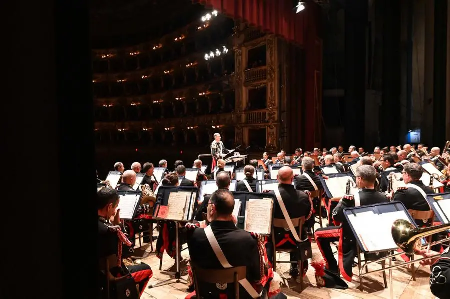 Spettacolo della Banda dei carabinieri al Teatro Grande