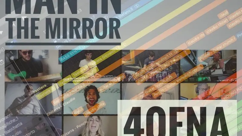 La cover di Man in the mirror per la 40ena band - © www.giornaledibrescia.it