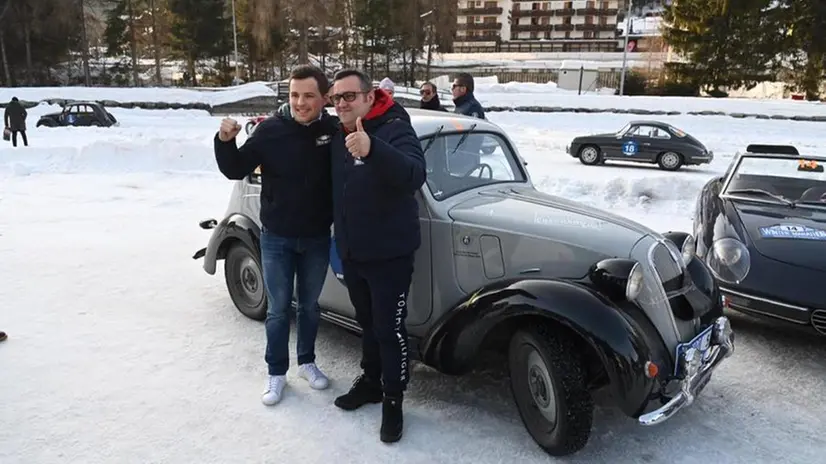 Tiberti-Bellini vincono il trofeo sul laghetto ghiacciato