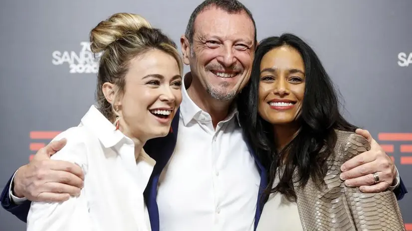 Amadeus con Diletta Leotta e Rula Jebreal
