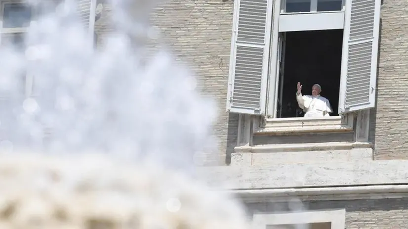 Il Papa durante il Regina Coeli, il primo dopo tre mesi - Foto Vaticannews.va