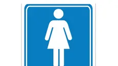 Il simbolo usato per indicare la toilette per le donne