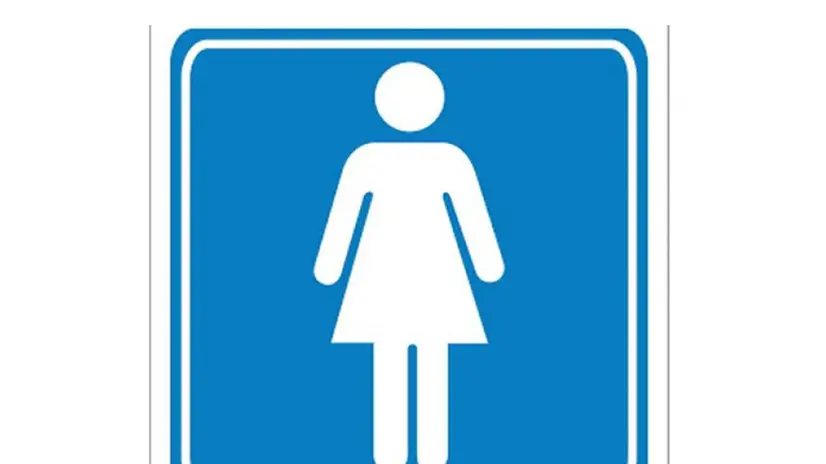 Il simbolo usato per indicare la toilette per le donne