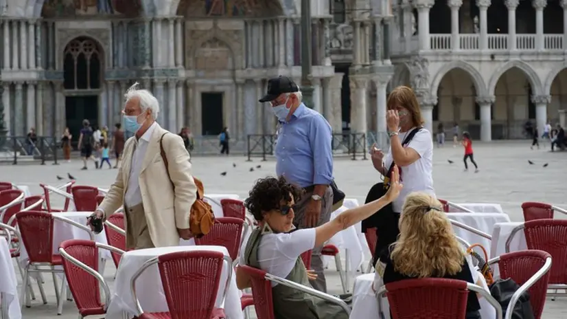 Turisti a Venezia -  Foto © www.giornaledibrescia.it
