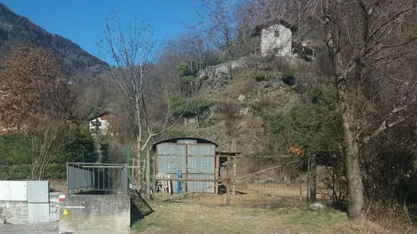 La zona dove è previsto l’imbocco della galleria a sud di Edolo