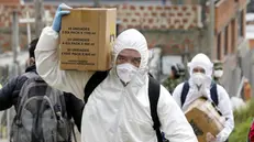 Coronavirus e protezioni - Foto Ansa  © www.giornaledibrescia.it