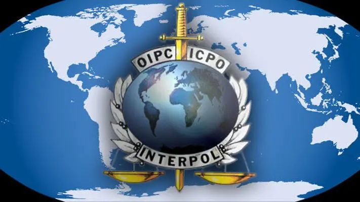 Il logo dell'Interpol