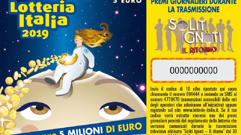 Biglietto della Lotteria Italia - © www.giornaledibrescia.it