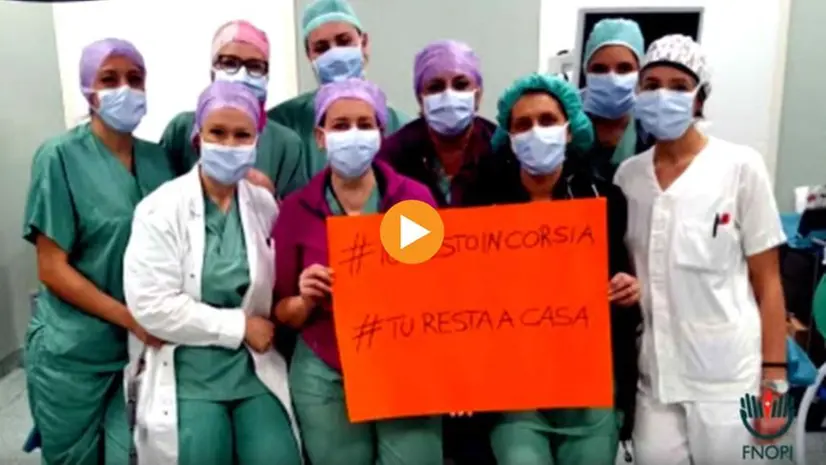 L'appello lanciato dalla Federazione degli infermieri in un video shock - © www.giornaledibrescia.it