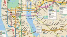 La mappa della metropolitana di New York di Micheal Hertz
