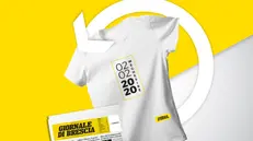 La t-shirt proposta dal GdB per celebrare la data palindroma del 02.02.2020 - © www.giornaledibrescia.it
