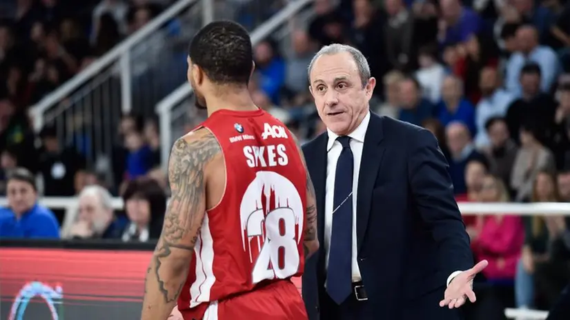 Il coach di Milano Ettore Messina