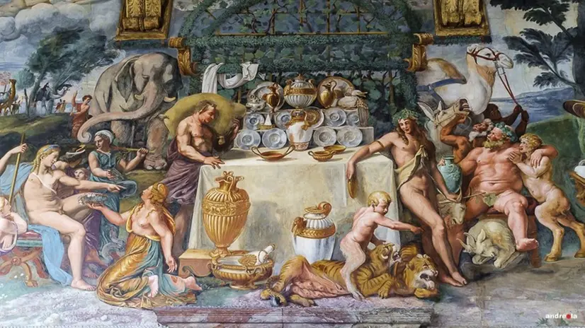 La camera di «Amore e Psyche» negli affreschi di Palazzo Tè - Foto © www.giornaledibrescia.it