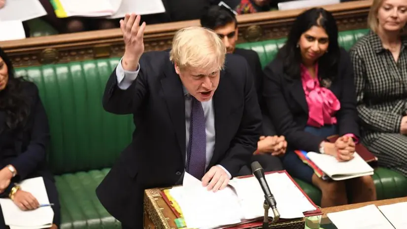 Boris Johnson durante un intervento alla Casa dei Comuni - Foto Ansa/Epa - Jessica Taylor © www.giornaledibrescia.it