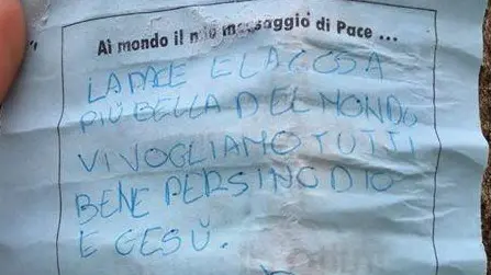 Il messaggio partito da Gavardo e arrivato a Venezia - © www.giornaledibrescia.it