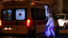 Una delle ambulanze impiegate per il trasporto dei casi di Coronavirus - Foto Ansa © www.giornaledibrescia.it