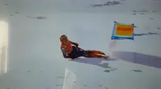La caduta di Sofia Goggia - Dal video di Eurosport