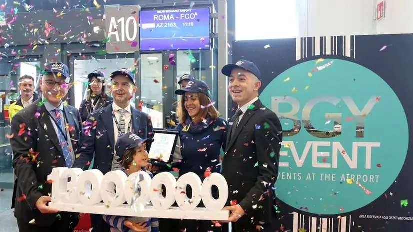 Orio al Serio, festa per i 13 milioni di passeggeri nel 2019