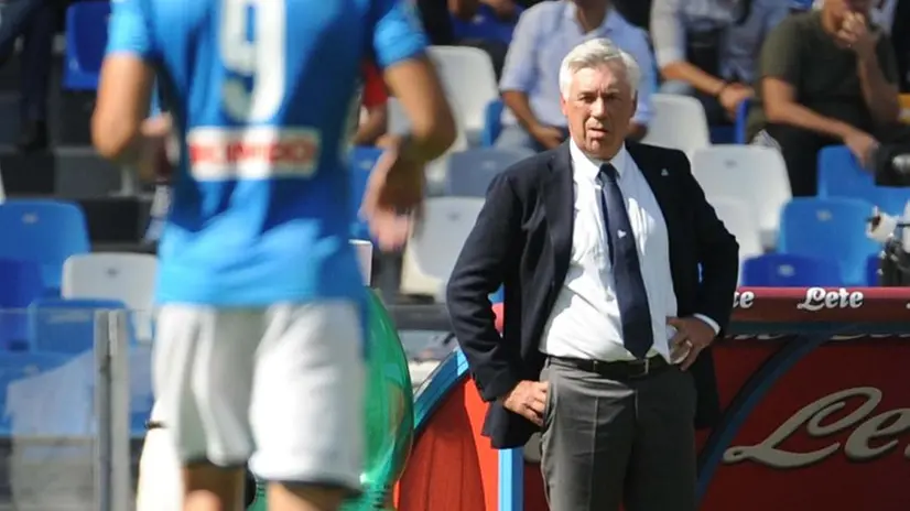 L'allenatore Carlo Ancelotti, esonerato dal Napoli - Foto Ansa © www.giornaledibrescia.it