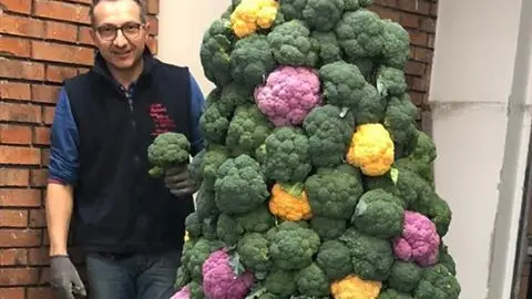 L'originale albero di Natale di Francesco