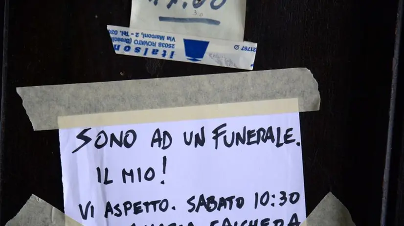 Il biglietto di Virginio Cattaneo